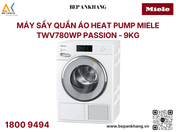 Máy Sấy Quần Áo Heat Pump Miele ( 9kg ) - TWV780WP Passion 